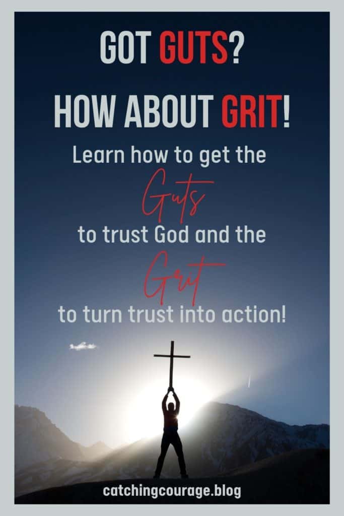 Trust God and turn it into action Pinterest pin.