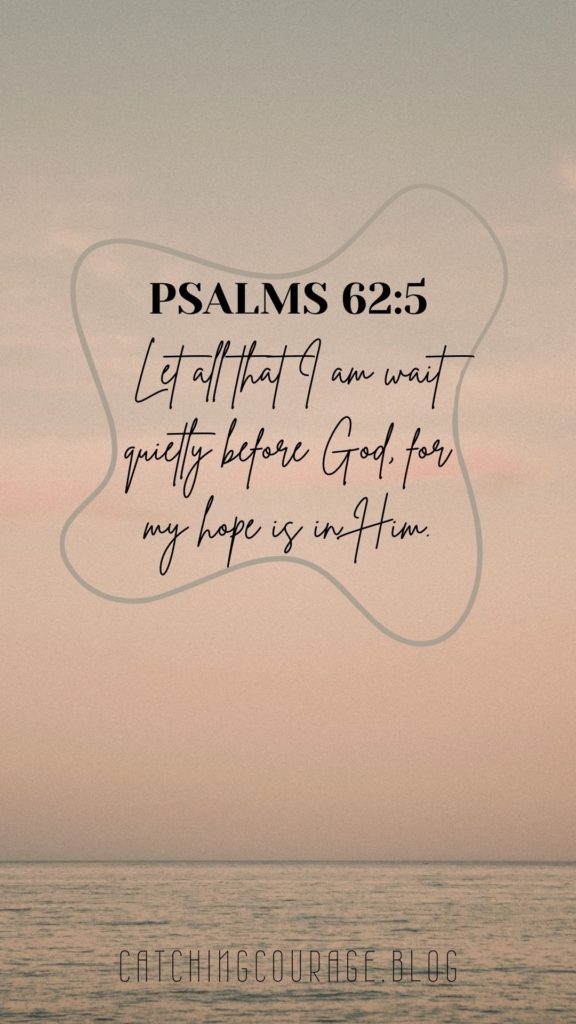Free Psalms 62:5 Bible verse phone wallpaper.