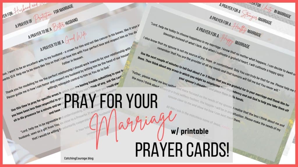 Praying for Your Marriage Free Printable Prayer Cards